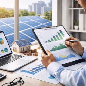 ¿Cómo se calcula el retorno de inversión para proyectos solares empresariales? retorno inversión energía solar, ROI paneles solares empresa, energía solar empresarial Colombia,