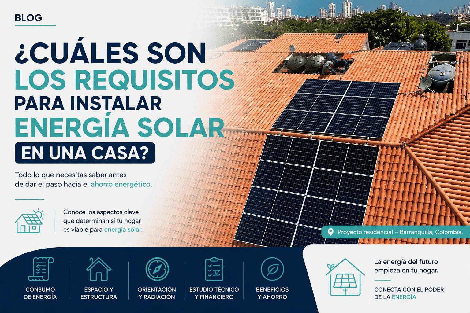 Requisitos para instalar energía solar en una casa en Colombia | BIN Energy
