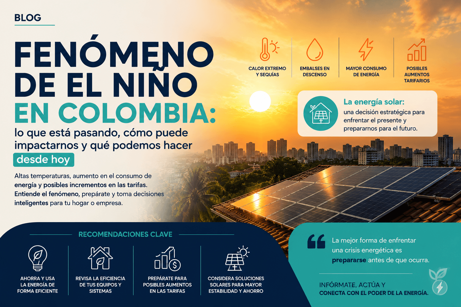 Fenómeno de El Niño en Colombia: impactos, recomendaciones y cómo prepararse